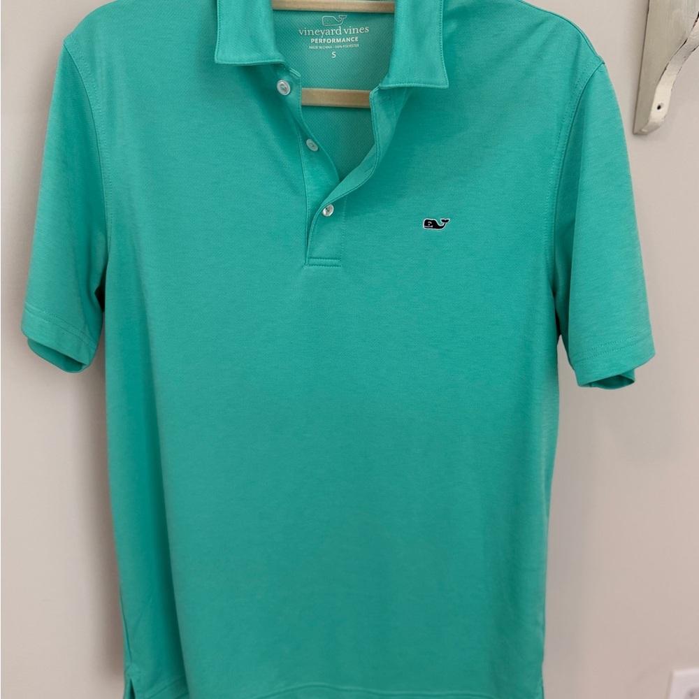 Vineyard Vines Men's Teal Performance Polo Shirt
